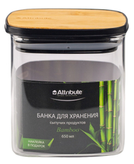 Банка для хранения Attribute Bamboo, 650мл