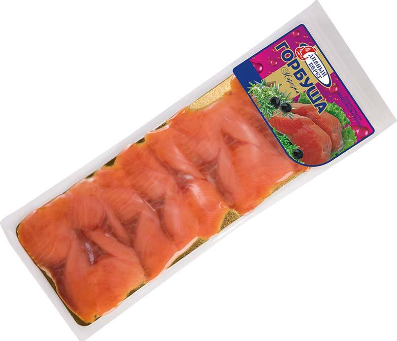 Горбуша Дивный берег ломтики слабосоленая, 100г