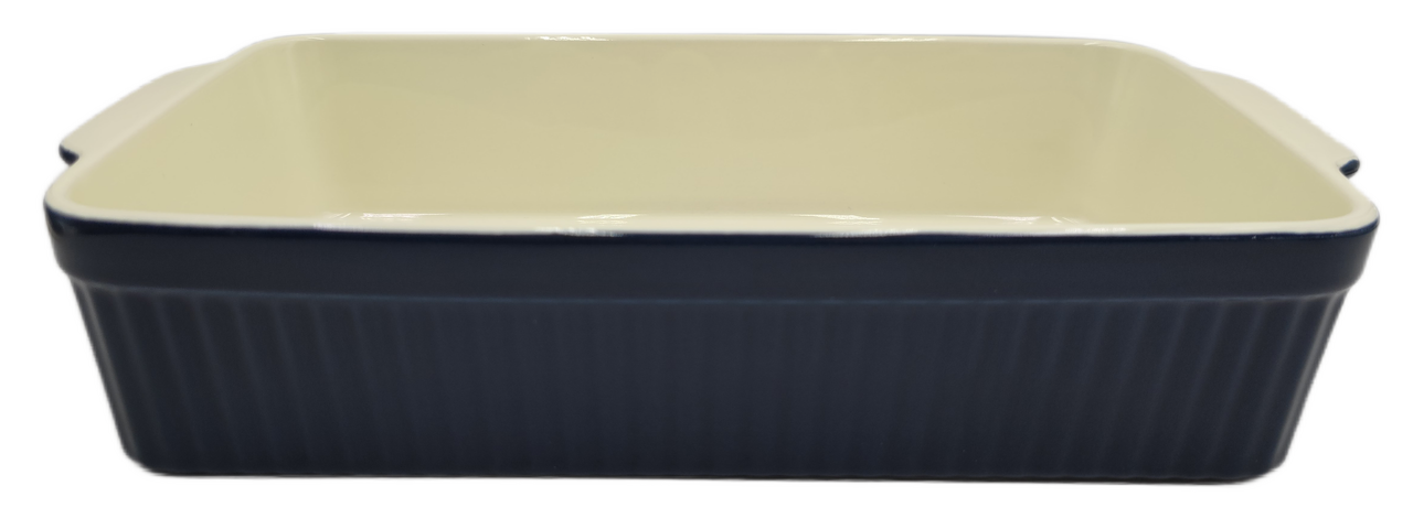 Изображение товара Форма для запекания Royal Garden ребристая синяя 34x20 см 2.9 л