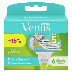 Кассеты сменные Gillette Venus Extra Smooth Embrace, 6шт