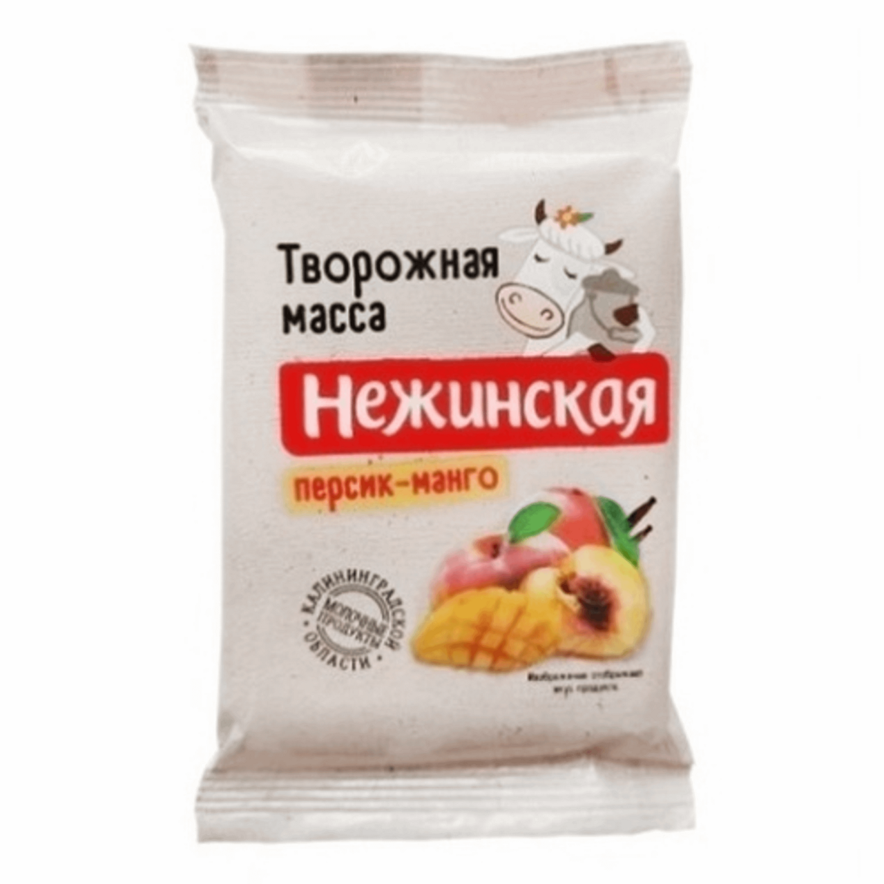 Масса творожная Нежинская персик-манго 13%, 160г