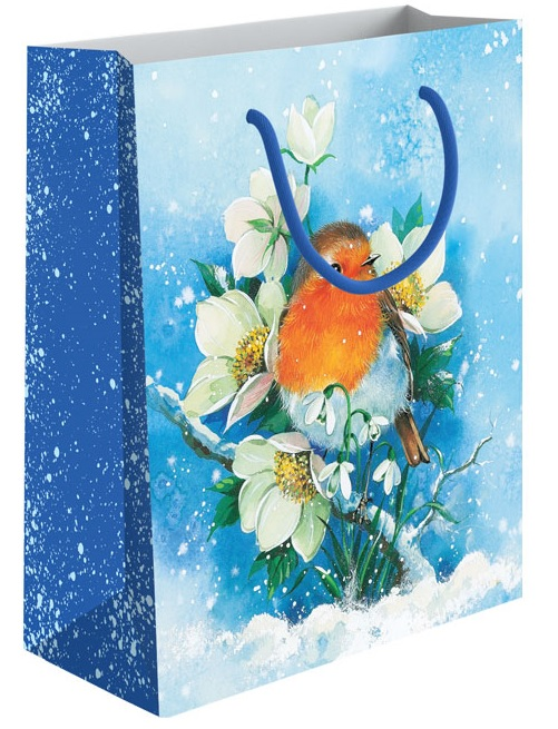 Изображение товара Сумка бумажная Academy Style Новый Год, 26 x 32 x 12см