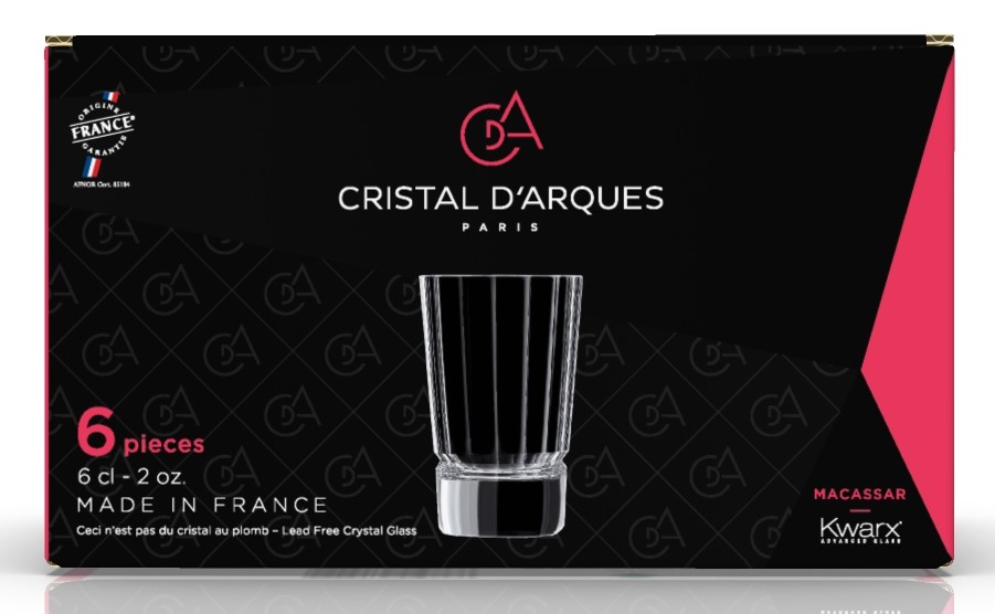 Изображение товара Набор стопок Cristal d'Arques Macassar, 60мл x 6шт