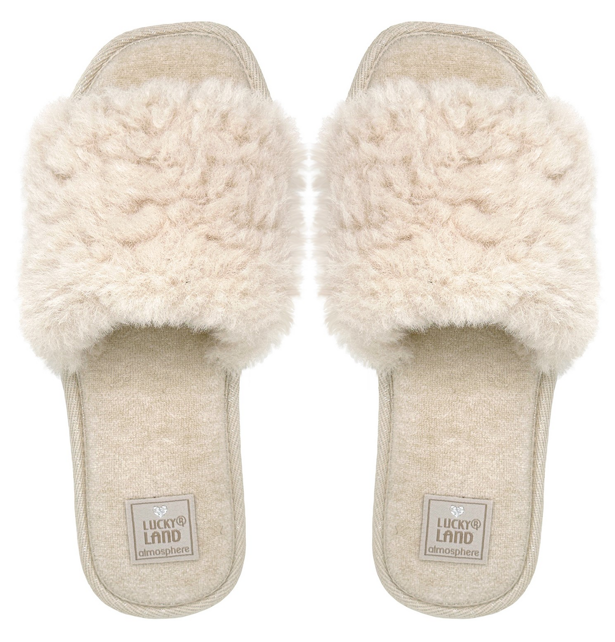 Тапочки женские Lucky Land 4788 W-CH-O Овечка открытые