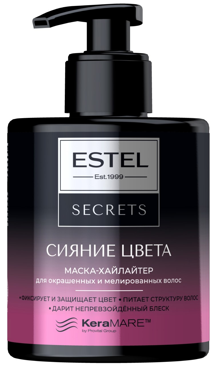 Изображение товара Маска для волос Estel Secrets Keramare Сияние цвета 275 мл профессиональное средство