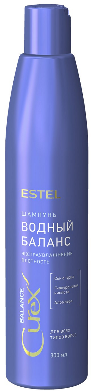 Изображение товара Шампунь Estel Curex Balance Водный баланс 300 мл для увлажнения волос