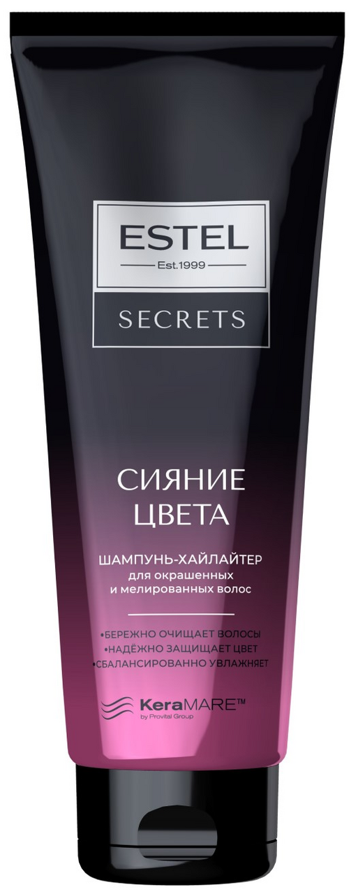 Изображение товара Шампунь Estel Secrets Keramare Сияние цвета 250 мл для окрашенных волос