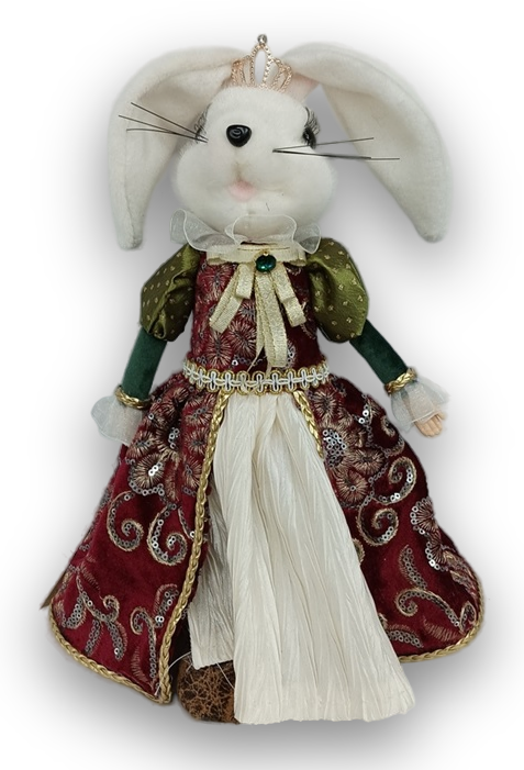 Фигура Крольчиха в красном платье, 31см