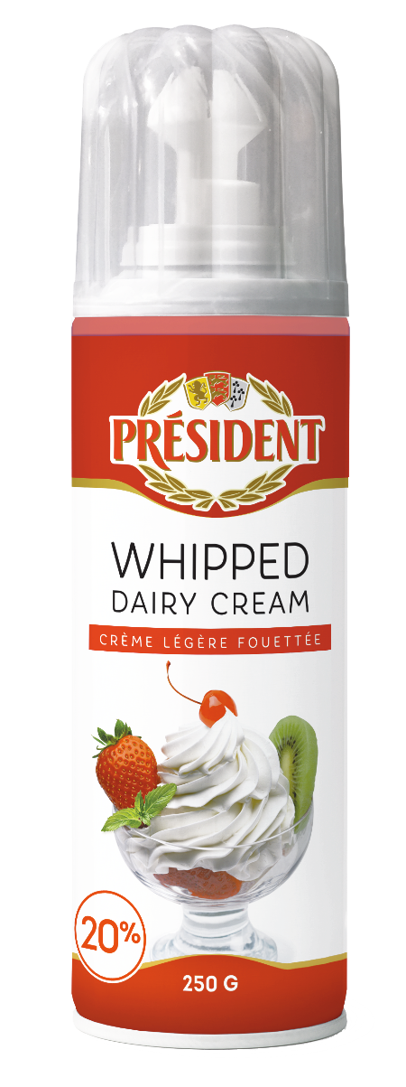 Крем взбитый President 20%, 250г