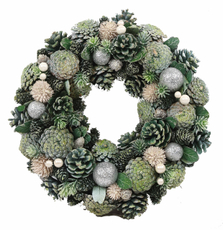 Венок зеленый, 34см