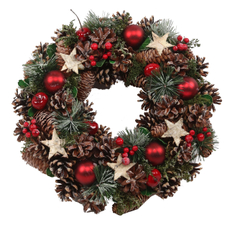 Венок красно-зеленый, 35см