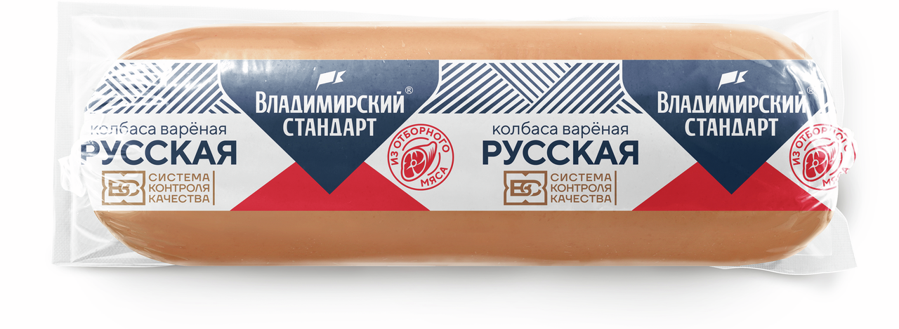 Колбаса Владимирский стандарт Русская вареная ГОСТ, ~1.4кг купить с ...