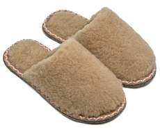 Тапочки женские Lucky Land 30% шерсть 70% натуральный полиэстер закрытые