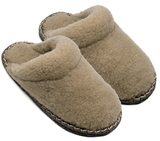 Тапочки женские Lucky Land с кантом 30% шерсть 70% натуральный полиэстер закрытые