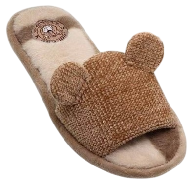 Тапочки женские Lucky Land Медвежонок с ушками открытые