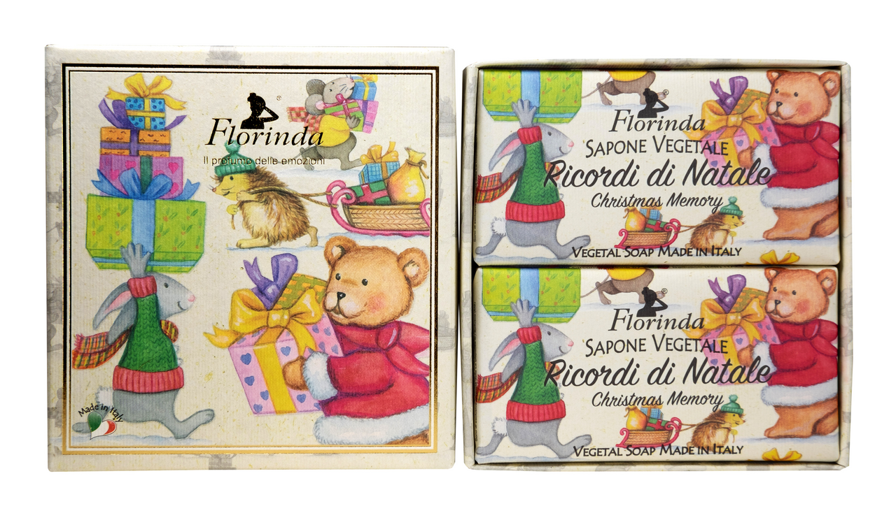 Изображение товара Мыло Florinda кусковое Новогоднее в ассортименте (100г x 2шт), 200г