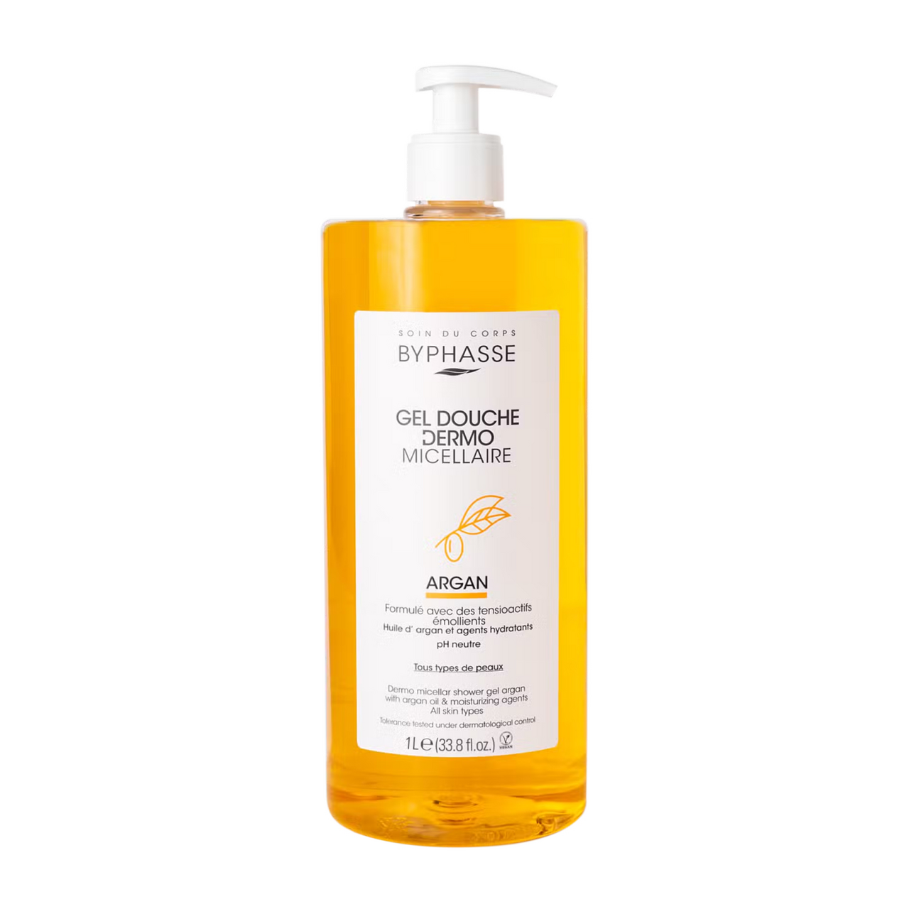 Изображение товара Гель для душа Byphasse Argan мицеллярный 1л для всей семьи