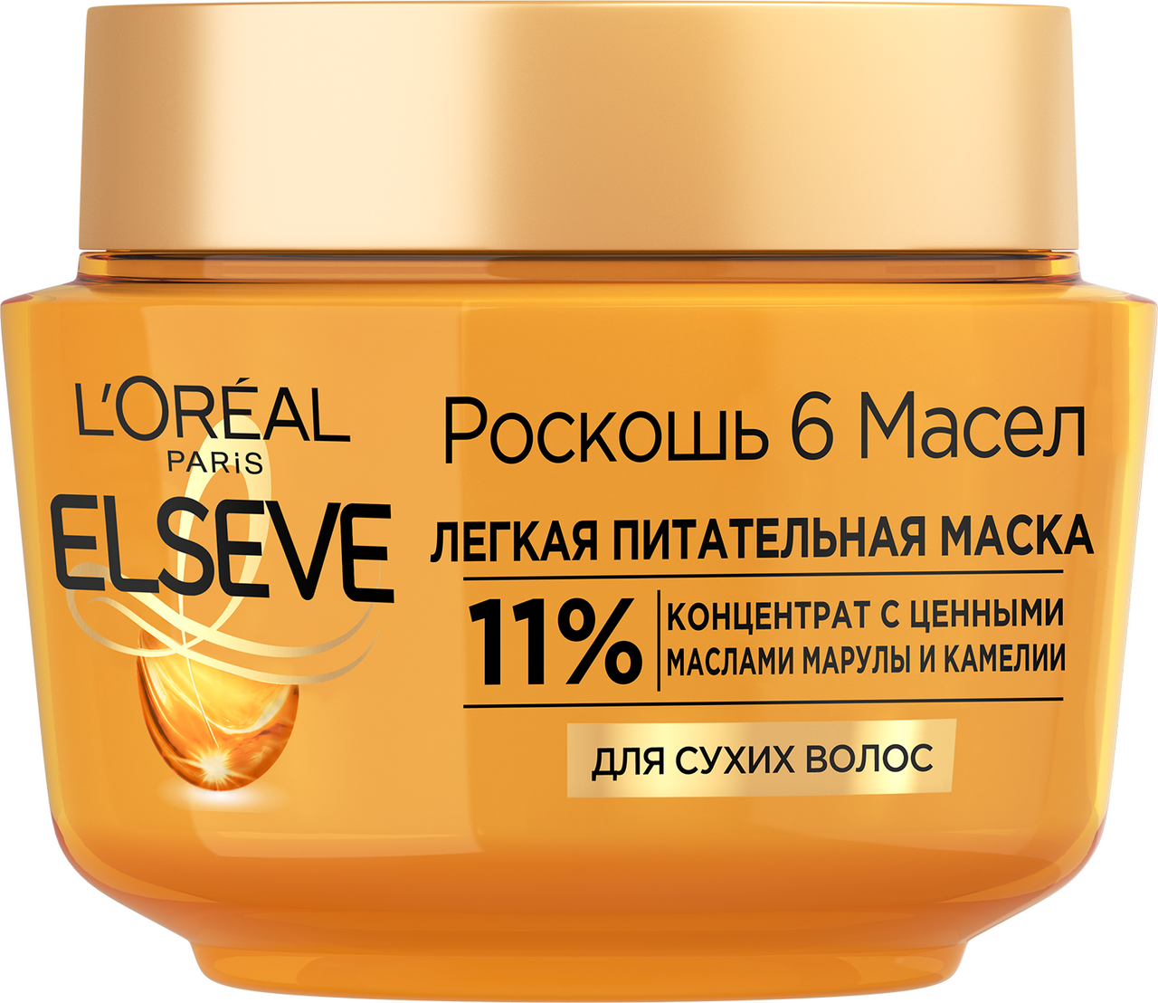 Изображение товара Маска для волос L Oreal Elseve Роскошь 6 масел 300 мл для интенсивного питания