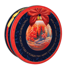 Печенье сдобное Regnum Новогодний шар с сахарной обсыпкой, 400г