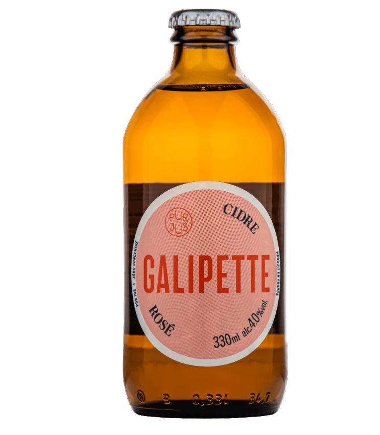 Изображение товара Сидр Galipette Rose яблочный сухой, 0.33л