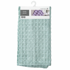 Tarrington House Полотенце кухонное вафельное мятное ромб 330г, 40 x 60см