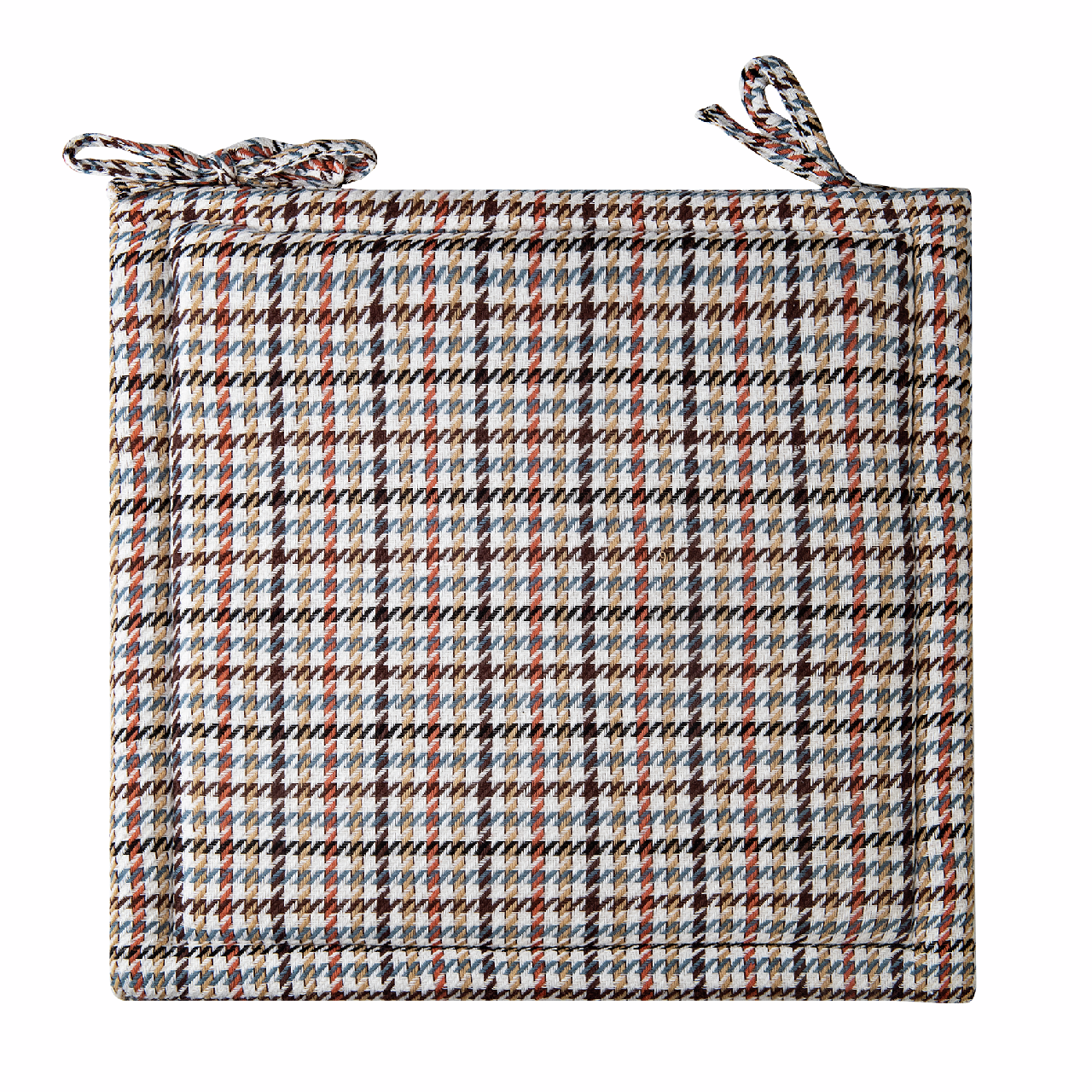 Tarrington House Сидушка белая-голубая-коричневая 200г, 40 x 40см