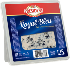 Сыр President Royal Bleu с голубой плесенью 55%, 125г