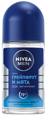Антиперспирант-ролик Nivea Men Грейпфрут-мята антибактериальный эффект, 50мл