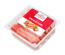 Сосиски Кировский мясокомбинат ароматные, 380г