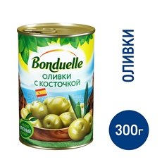 Оливки Bonduelle с косточками, 300г