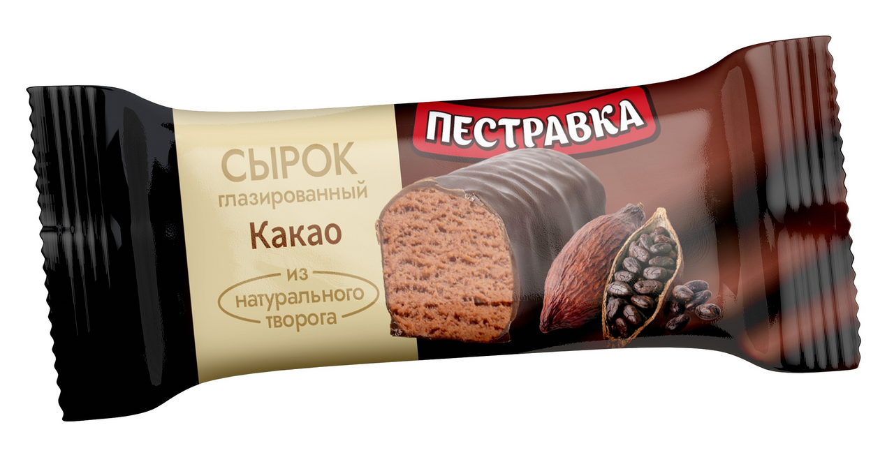 Сырок творожный глазированный Пестравка с какао 23%, 40г