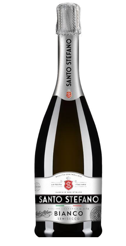 Напиток винный Santo Stefano белый полусухой, 0.75л