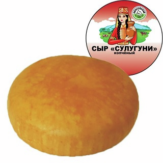 Сыр Майкопский Пз Сулугуни копченый 45%, ~1кг
