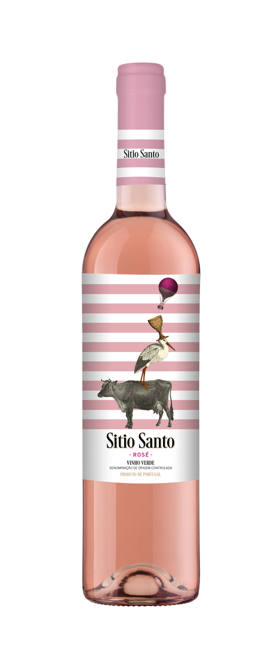 Изображение товара Вино розовое полусухое Sitio Santo Rose 0.75л из Португалии