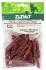 Лакомство для собак Titbit говядина по-строгановски, 80г