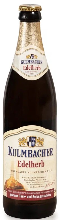 Изображение товара Пиво Kulmbacher Edelherb Premium Pils 0.5л натуральное немецкое светлое пиво