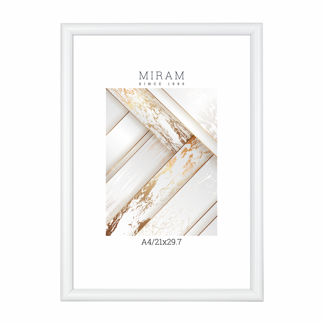 Фоторамка Мирам белая А4, 21 x 29.7см