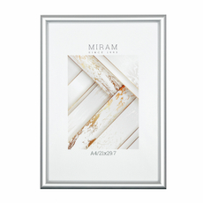 Фоторамка Мирам серебряная А4, 21 x 29.7см