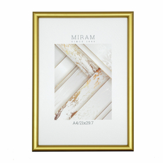 Фоторамка Мирам золотая А4, 21 x 29.7см