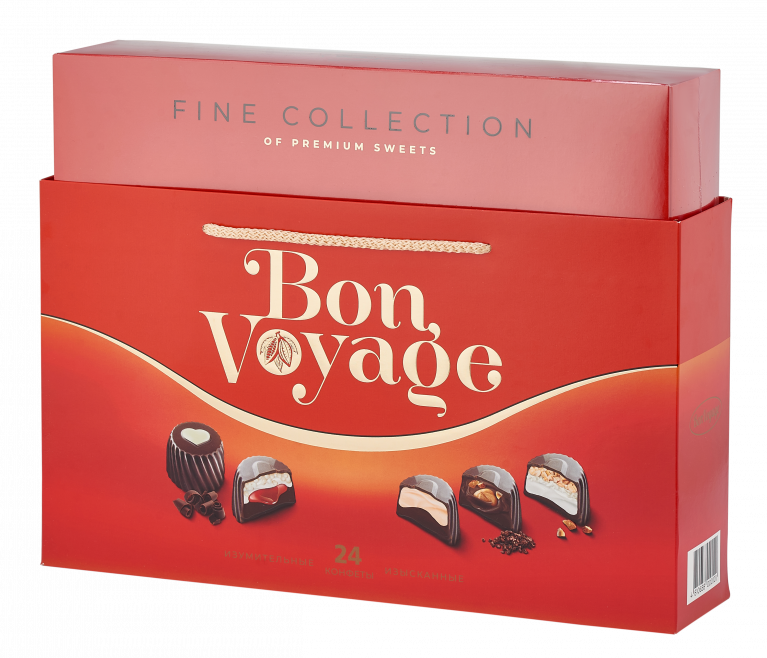 Набор конфет Bon Voyage красный ассорти, 370г