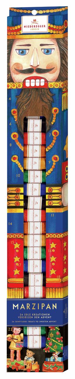 Адвент-календарь Niederegger Вариации из марципана с черным и молочным шоколадом, 300г