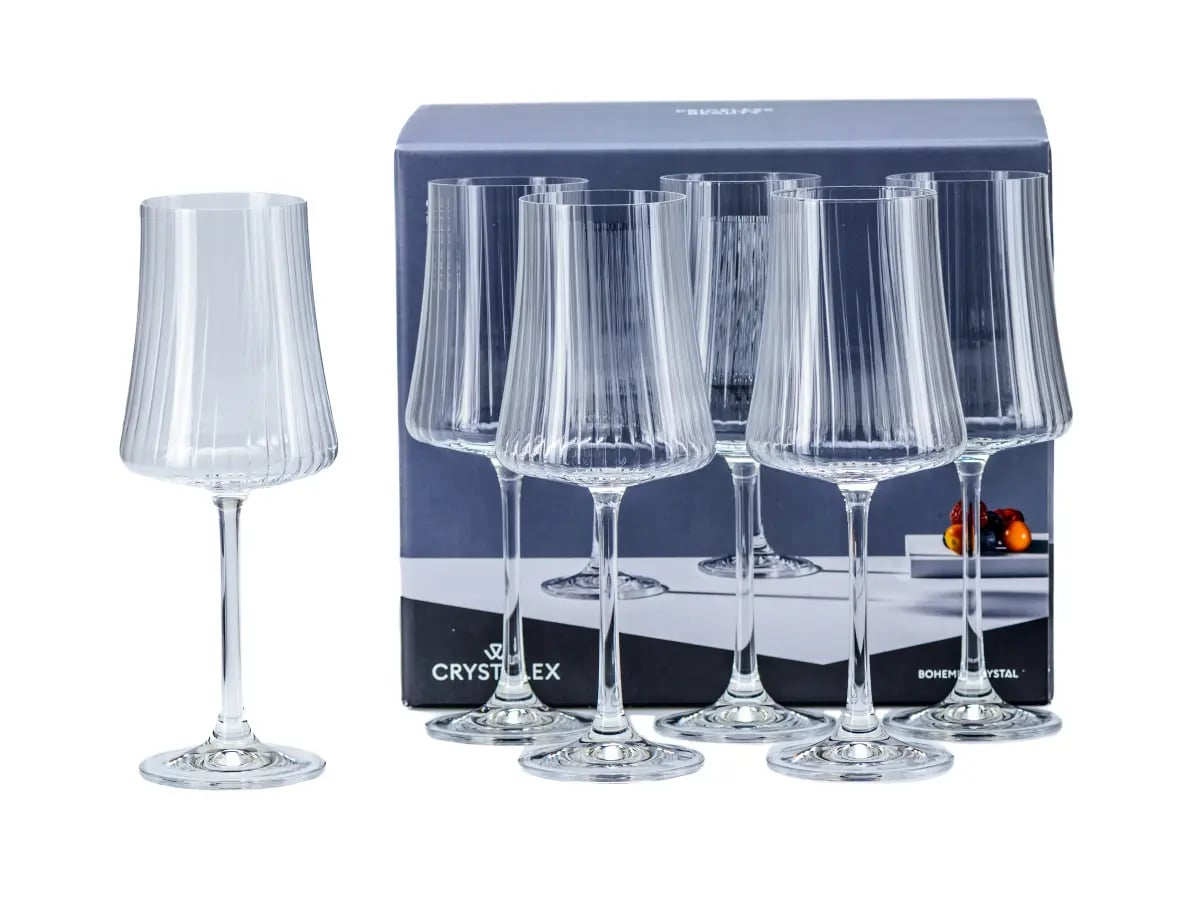 Набор бокалов для вина Crystalex Xtra Optic, 560мл x 6шт купить с ...