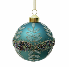 Шар елочный Christmasdeluxe бирюзовый, 8см