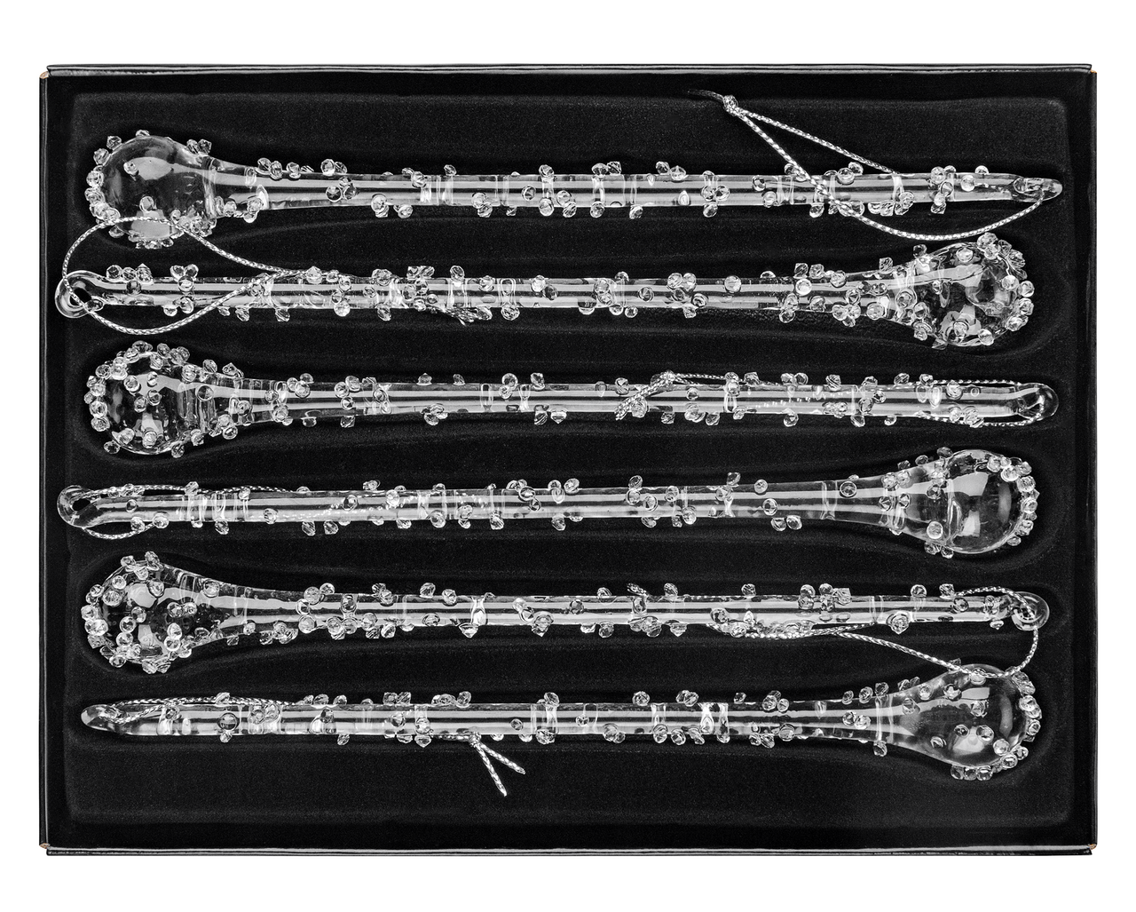 Набор украшений ChristmasDeLux Сосульки 6шт, 18см