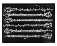 Набор украшений ChristmasDeLux Сосульки 6шт, 18см