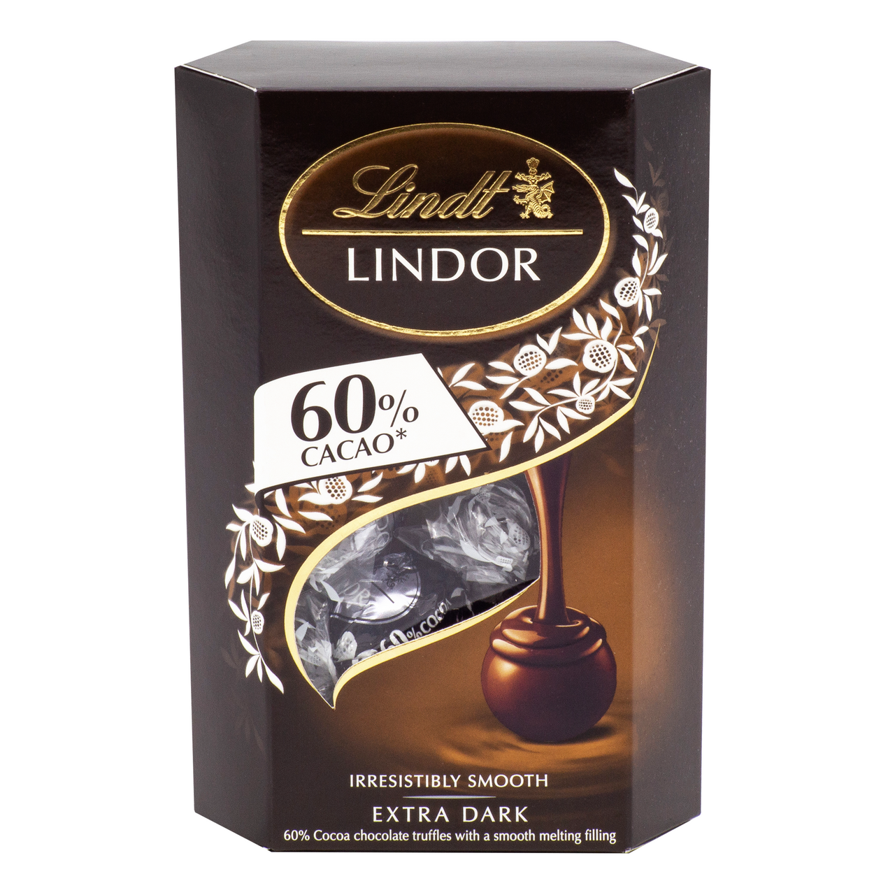 Набор конфет Lindt Lindor с горьким шоколадом 60%, 200г