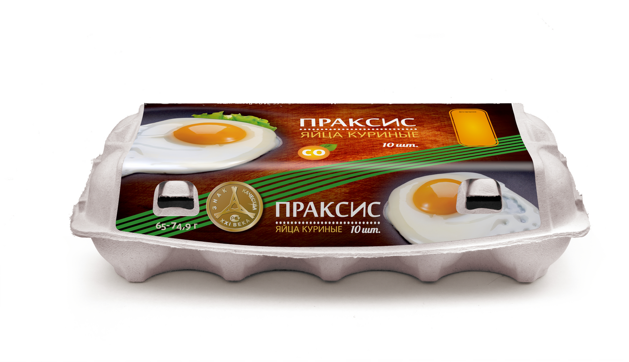 Изображение товара Яйцо куриное Праксис ГОСТ С0, 10шт