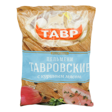 Пельмени Тавр Тавровские с куриным мясом замороженные, 1кг
