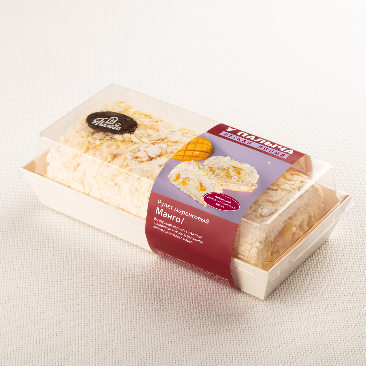 Рулет У Палыча меренговый манго, 400г