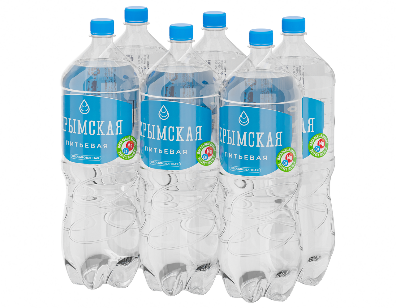 Вода Крым питьевая негазированная, 2л x 6 шт